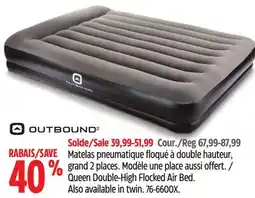 Canadian Tire Queen Double-High Flocked Air Bed. Also available in twin offer