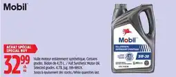 Canadian Tire Mobil Full Synthetic Motor Oil. Selected grades. 4.73L jug offer