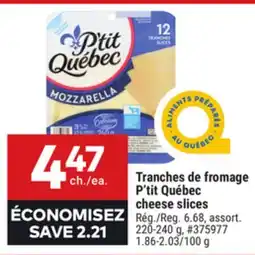 Giant Tiger P'tit Québec cheese slices offer