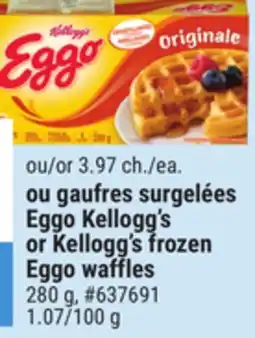 Giant Tiger Eggo Kellogg's or Kellogg's frozen Eggo waffles offer