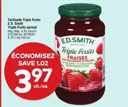 Giant Tiger Tartinade Triple Fruits E.D. Smith Triple Fruits spread offer