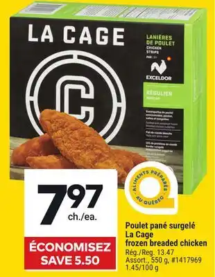 Giant Tiger La Cage frozen breaded chicken offer