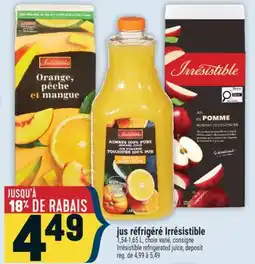 Marché Adonis Irrésistible refrigerated juice offer