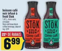 Marché Adonis boisson café noir infusé à froid Stok offer