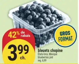 Marché Adonis bleuets chopine | blueberries pint offer