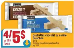 Marché Adonis gaufrettes chocolat ou vanille Selection | Selection chocolate or vanilla wafers offer