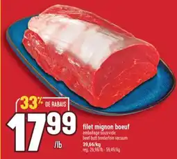 Marché Adonis filet mignon boeuf | beef butt tenderloin vacuum offer