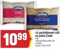 Marché Adonis Riz partiellement cuit ou patna Cedar| offer