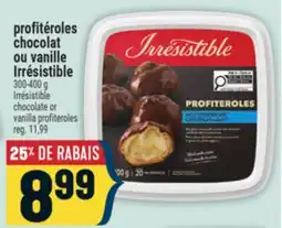 Marché Adonis profitéroles chocolat ou vanille Irrésistible offer