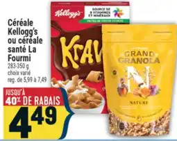 Marché Adonis Céréale Kellogg's ou céréale santé La Fourmi offer