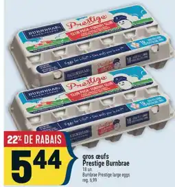 Marché Adonis gros œufs Prestige Burnbrae | Burnbrae Prestige large eggs offer