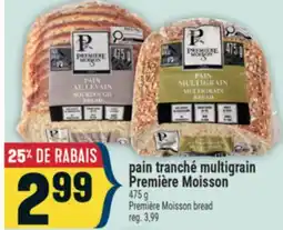 Marché Adonis pain tranché multigrain Première Moisson | Première Moisson bread offer