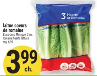 Marché Adonis laitue coeurs de romaine | romaine hearts lettuce offer