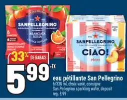 Marché Adonis San Pellegrino sparkling water offer