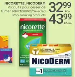 Proxim NICORETTE, NICODERM Selected stop-smoking products offer