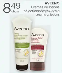 Proxim AVEENO Selected creams or lotions offer