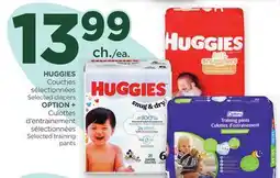 Proxim HUGGIES Selected diapers, OPTION + Selected training pants offer