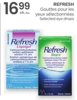 Proxim REFRESH Selected eye drops offer