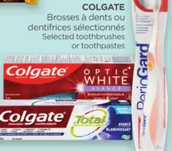 Proxim COLGATE Selected toothbrushes or toothpastes offer