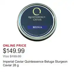 Costco Imperial Caviar Quintessence Beluga Sturgeon Caviar offer