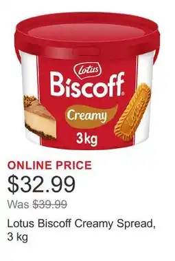 Costco Lotus Biscoff Creamy Spread offer