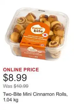 Costco Two-Bite Mini Cinnamon Rolls offer