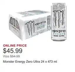 Costco Monster Energy Zero Ultra offer
