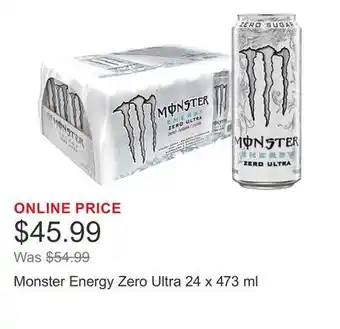 Costco Monster Energy Zero Ultra offer