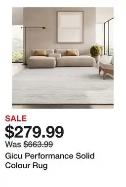 Wayfair Gicu Performance Solid Colour Rug offer