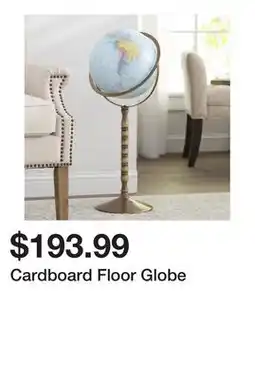 Wayfair Cardboard Floor Globe offer