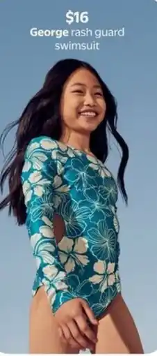 Walmart George rash guard swimsuit offer