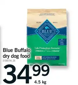 Fortinos Blue Buffalo dry dog food offer
