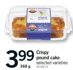 Fortinos CRISPY POUND CAKE offer