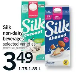 Fortinos SILK NON-DAIRY BEVERAGES offer
