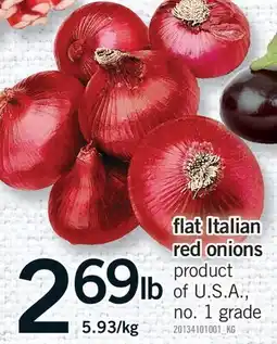 Fortinos FLAT ITALIAN RED ONIONS offer