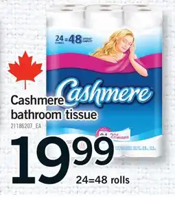 Fortinos CASHMERE BATHROOM TISSUE, 24=48 ROLLS offer