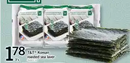 Fortinos T&T KOREAN ROASTED SEA LAVER, 3S offer