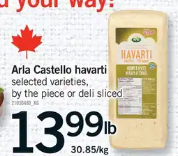 Fortinos Arla Castello havarti offer
