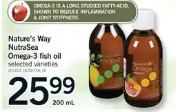 Fortinos NATURE'S WAY NUTRASEA OMEGA-3 FISH OIL offer