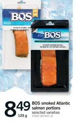 Fortinos BOS SMOKED ATLANTIC SALMON PORTIONS offer