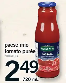 Fortinos PAESE MIO TOMATO PURÉE offer