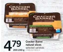 Fortinos CRACKER BARREL NATURAL SLICES offer