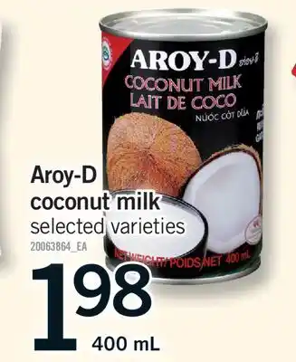 Fortinos AROY-D COCONUT MILK offer
