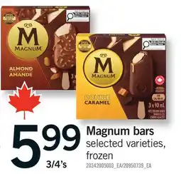Fortinos MAGNUM BARS, 3/4'S offer
