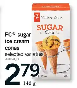Fortinos PC SUGAR ICE CREAM CONES offer