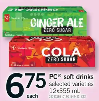 Fortinos PC SOFT DRINKS offer