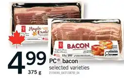 Fortinos PC BACON offer