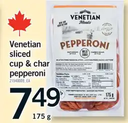 Fortinos VENETIAN SLICED CUP & CHAR PEPPERONI offer