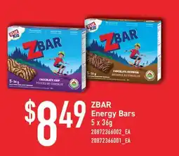 Fortinos ZBAR ENERGY BARS offer