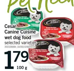 Fortinos CESAR CANINE CUISINE WET DOG FOOD offer